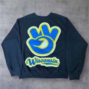 Wisconsin フロントプリントスウェット