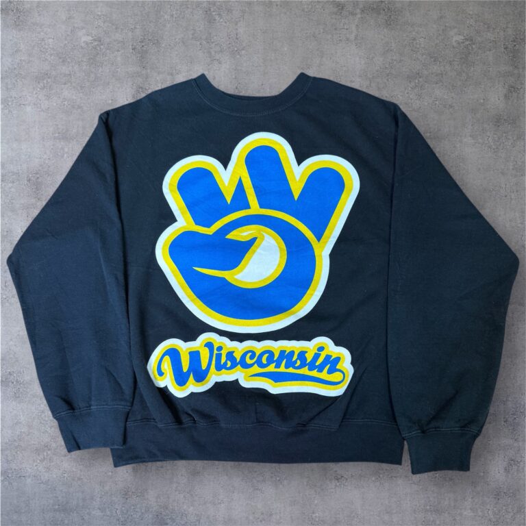 Wisconsin フロントプリントスウェット