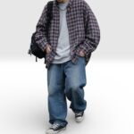 US古着 オーバーチェックシャツ