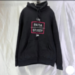 Stussy×PATTA  ブラックパーカー L