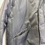 BLISS POINT 中綿 ロングコート L グレー フード付き 