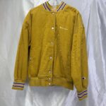 Champion コーデュロイ スタジャン レディースL マスタード イエロー