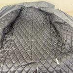 BLISS POINT 中綿 ロングコート L グレー フード付き 