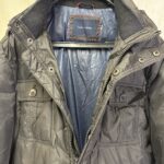 TOMMY HILFIGER 中綿ジャケット フーデッド ブラック L トミーヒルフィガー