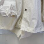 9090 アイボリー フード付き モッズコート