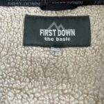 FIRST DOWN フリースジャケット グレー