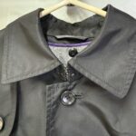 VISARUNO ステンカラーコート ブラック