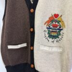 Jean Charles de Castelbajac sport 刺繍ニットベスト 切替デザイン カステルバジャック