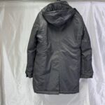 BLISS POINT 中綿 ロングコート L グレー フード付き 