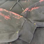 スタッズ×ペイント デザイン プルオーバーパーカー