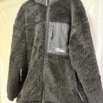 FIRST DOWN ファーストダウン ボアフリースジャケット ブラック L フード付き