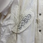 9090 アイボリー フード付き モッズコート