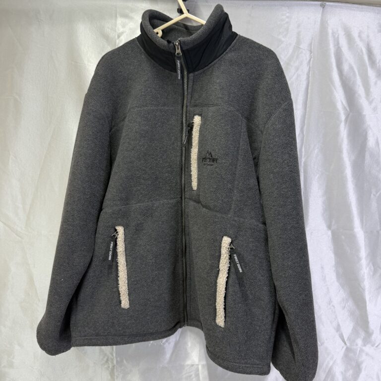 FIRST DOWN フリースジャケット グレー