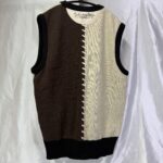 Jean Charles de Castelbajac sport 刺繍ニットベスト 切替デザイン カステルバジャック