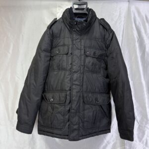 TOMMY HILFIGER 中綿ジャケット フーデッド ブラック L トミーヒルフィガー