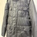 TOMMY HILFIGER 中綿ジャケット フーデッド ブラック L トミーヒルフィガー