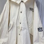 9090 アイボリー フード付き モッズコート