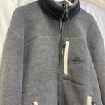 FIRST DOWN フリースジャケット グレー