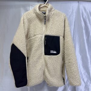 FIRST DOWN USA ボアフリースジャケット アイボリー L 
