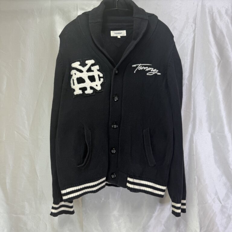 TOMMY カーディガン ブラック L