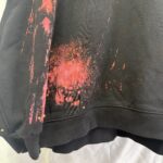 スタッズ×ペイント デザイン プルオーバーパーカー