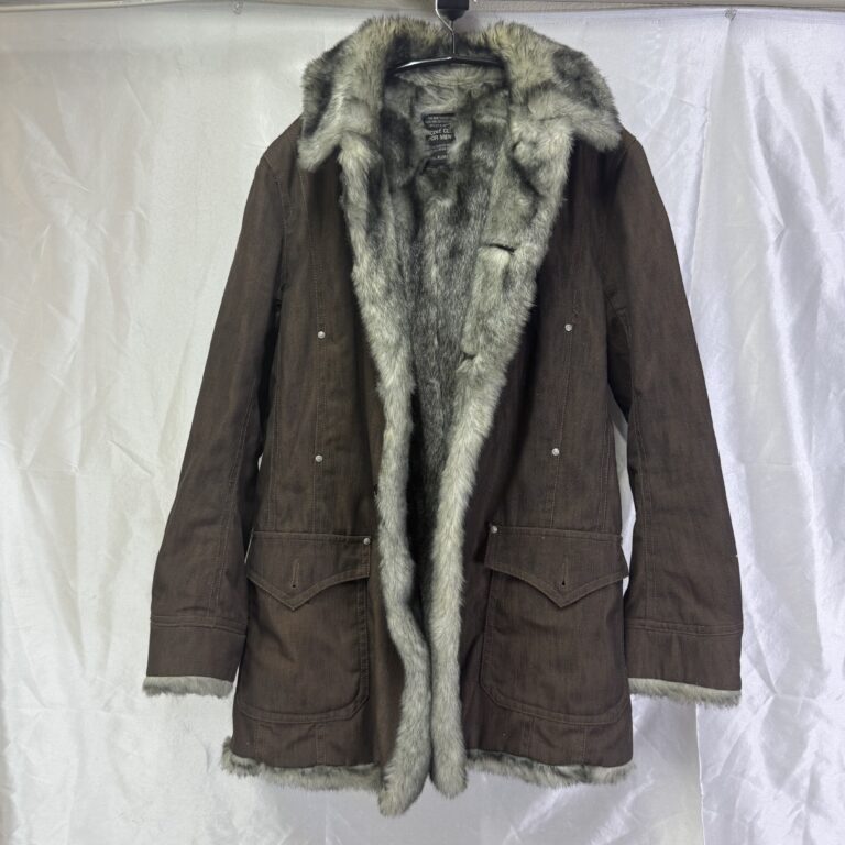 NICODE CLUB FOR MEN ファーコート メンズ ブラウン フェイクファー