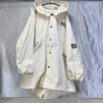 9090 アイボリー フード付き モッズコート