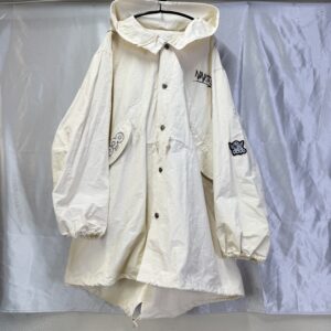 9090 アイボリー フード付き モッズコート