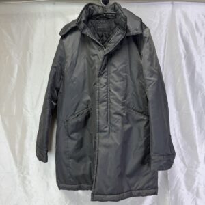 BLISS POINT 中綿 ロングコート L グレー フード付き 