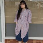 【00s】【 Burberry London ストライプシャツ】