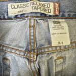 【W36 / L28】Levi’s 550 デニムパンツ 革パッチ