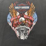 HARLEY-DAVIDSON Vネック Tシャツ