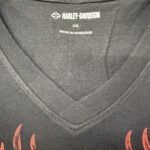 HARLEY-DAVIDSON Vネック Tシャツ