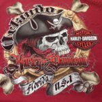 HARLEY-DAVIDSON スカルプリント 半袖Tシャツ 3XL