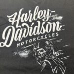 HARLEY-DAVIDSON Vネック 半袖Tシャツ 2XL