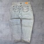 【W36 / L28】Levi’s 550 デニムパンツ 革パッチ