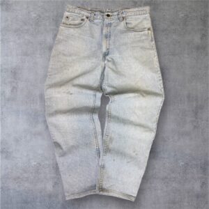 【90s】W35 / L34 Levi’s 550 デニムパンツ 革パッチ	