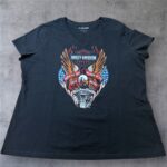 HARLEY-DAVIDSON Vネック Tシャツ