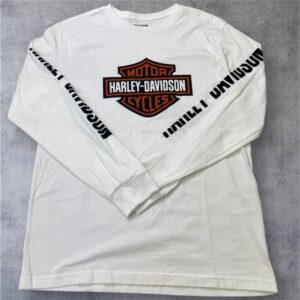 HARLEY DAVIDSON 長袖Tシャツ M フロント.袖プリント