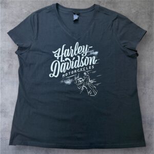 HARLEY-DAVIDSON Vネック 半袖Tシャツ 2XL